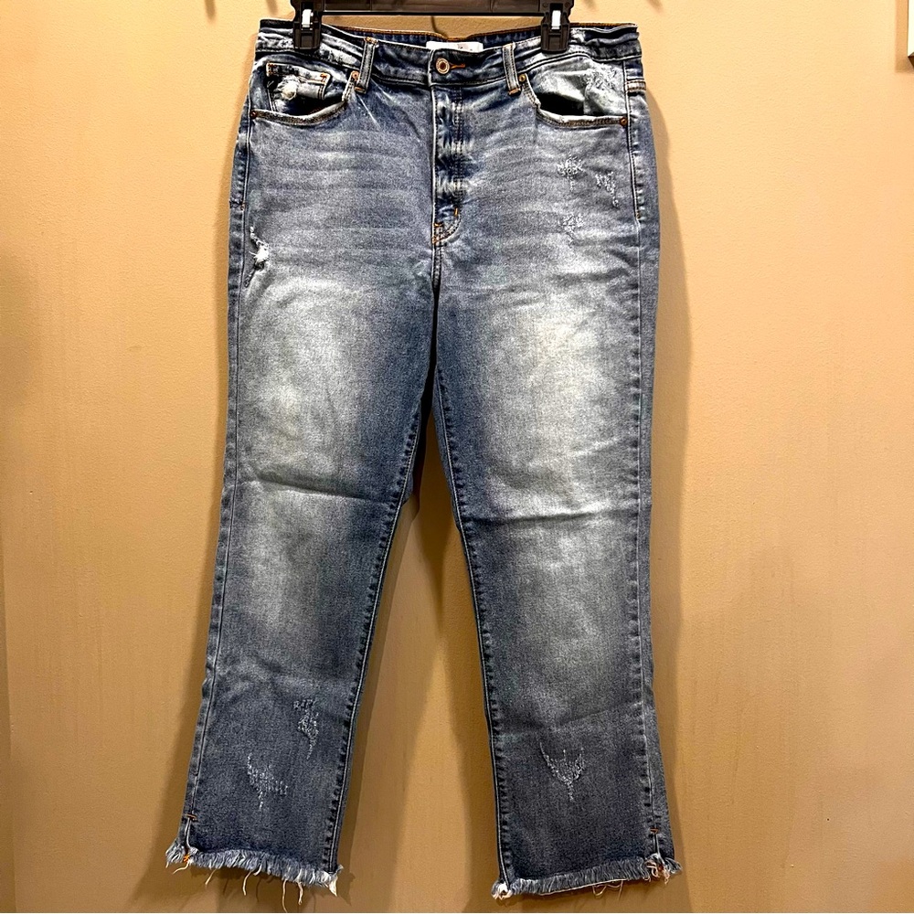 KanCan Mid-Rise, Straight Leg Jeans